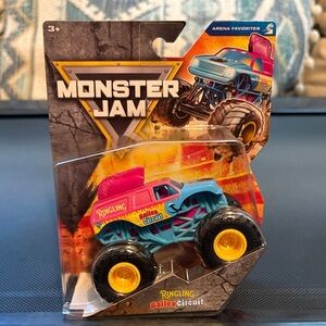 Monster Jam Ringling Circuit Toy Truck - Blue and Pink monster jam